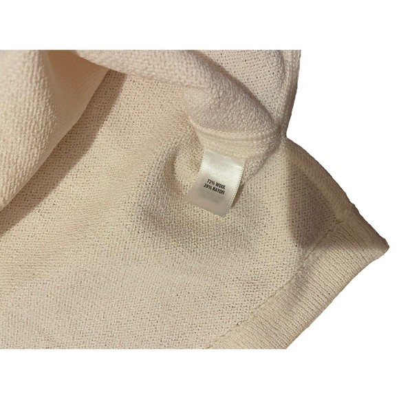 St. John Collection Wool Blend Sweater Ivory and Navy Nautical Women's Small - Picture 7 of 8